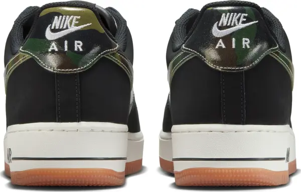Кроссовки Nike AIR FORCE 1 LOW RETRO черно-бело-зеленые HQ1967-100