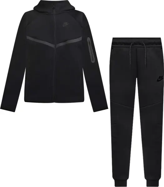 Спортивный костюм подростковый Nike SPORTSWEAR TECH FLEECE черный HV5867-010__HV5869-010