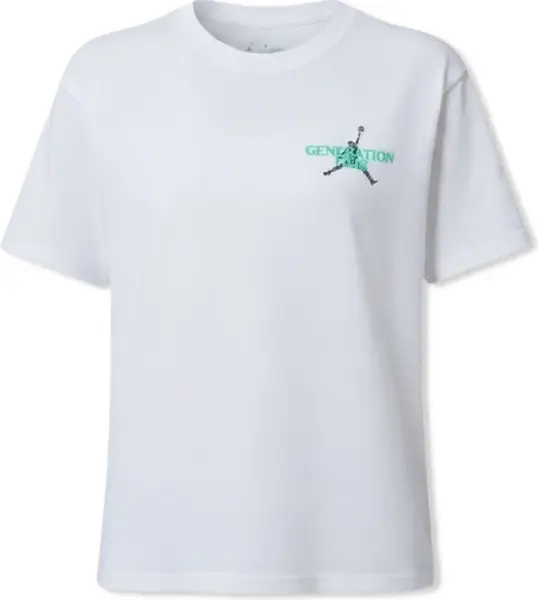 Футболка женская Nike JORDAN SPORT DRI-FIT бело-зеленая IF2221-101