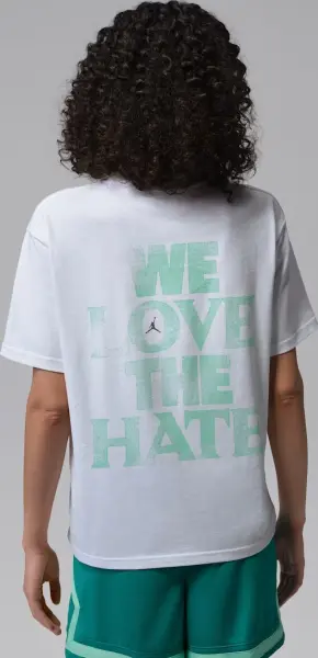 Футболка женская Nike JORDAN SPORT DRI-FIT бело-зеленая IF2221-101