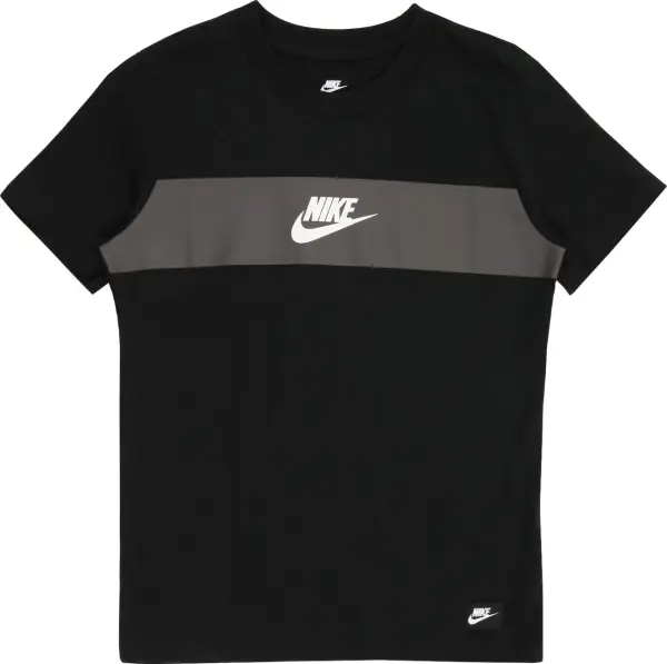 Футболка подростковая Nike SPORTSWEAR черно-серая IF5957-011