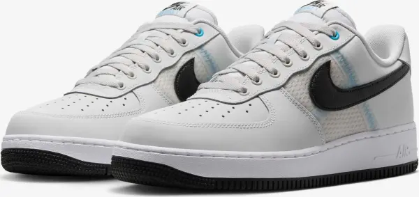 Кросівки Nike AIR FORCE 1'07 LV8 біло-чорно-блакитні IH4462-001
