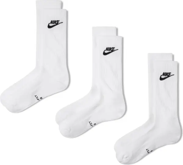 Шкарпетки Nike EVERYDAY ELEVATED CREW білі (3 пари) IH8522-901