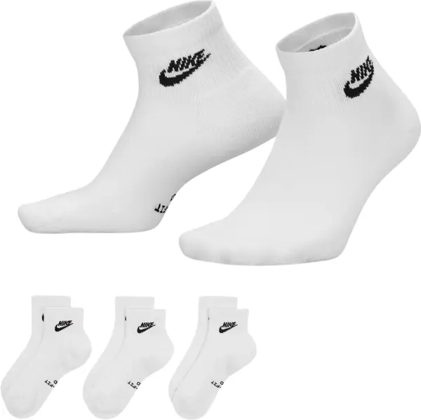 Шкарпетки Nike EVERYDAY ELEVATED ANKLE білі (3 пари) IH8523-901