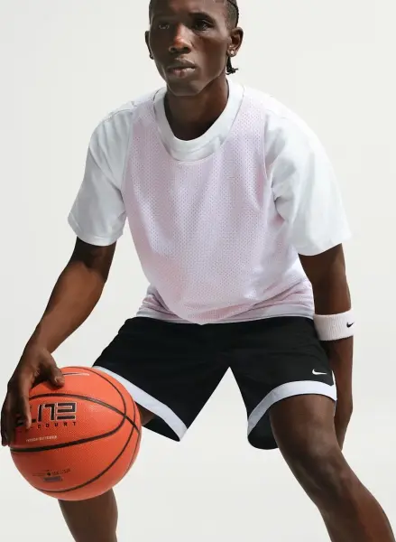 Шорти баскетбольні Nike DNA ACADEMY MEN'S DRI-FIT 20.5CM чорно-білі IQ8608-011