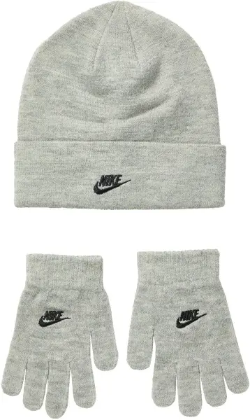 Зимовий набір аксесуарів підлітковий Nike FUTURA BEANIE GLOVE SET сірий 9A2961-042