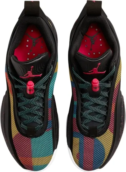 Кросівки баскетбольні Nike AIR JORDAN XXXVI LOW чорно-червоно-зелені DH0833-063