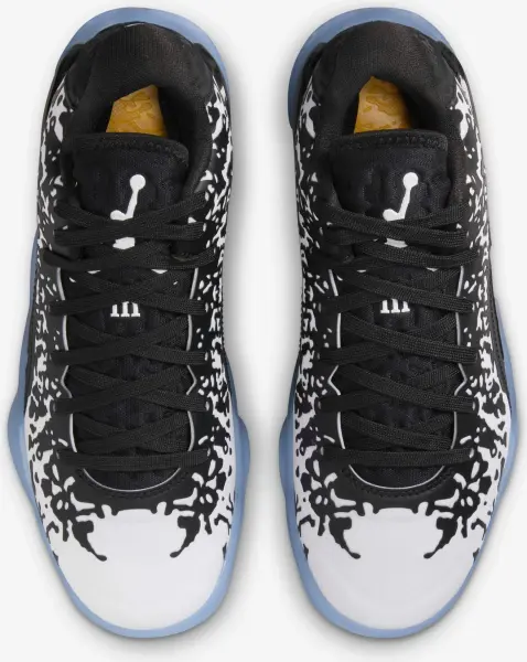 Кроссовки баскетбольные подростковые Nike AIR JORDAN ZION 3 (GS) черно-бело-оранжевые DV3869-018