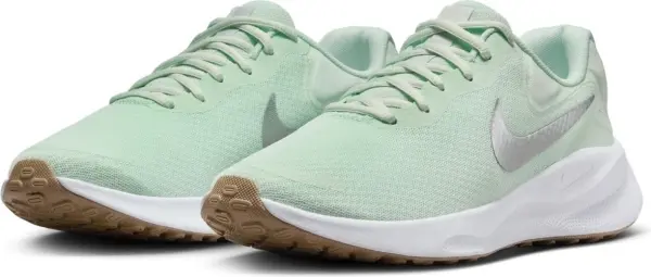 Кроссовки беговые женские Nike REVOLUTION 7 светло-зелено-серебряные FB2208-303