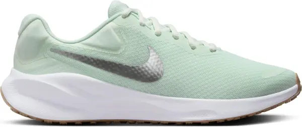 Кроссовки беговые женские Nike REVOLUTION 7 светло-зелено-серебряные FB2208-303