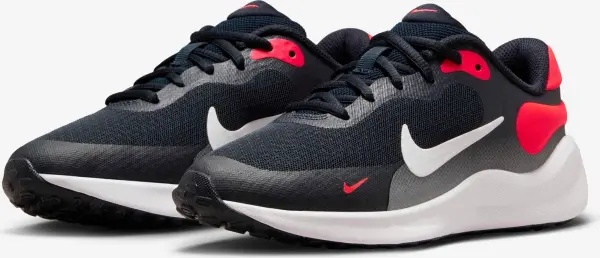 Кроссовки беговые подростковые Nike REVOLUTION 7 (GS) темно-сине-красные FB7689-400