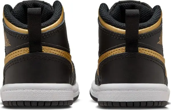 Кросівки дитячі Nike JORDAN 1 MID (TD) чорно-золоті DQ8425-071