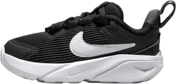 Кроссовки детские Nike STAR RUNNER 4 NN (TD) черно-белые DX7616-001