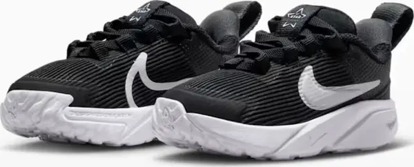 Кроссовки детские Nike STAR RUNNER 4 NN (TD) черно-белые DX7616-001