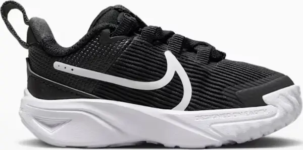 Кроссовки детские Nike STAR RUNNER 4 NN (TD) черно-белые DX7616-001