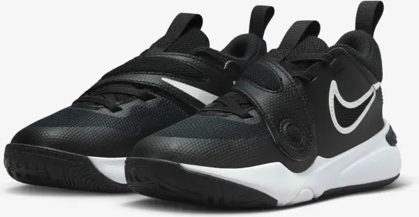 Кроссовки детские Nike TEAM HUSTLE D 11 (PS) черно-белые DV8994-002