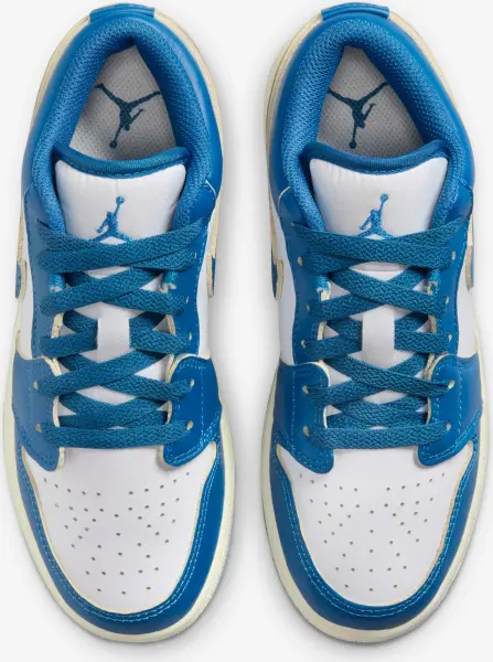 Кросівки підліткові Nike AIR JORDAN 1 LOW SE (GS) синьо-білі FN9137-141