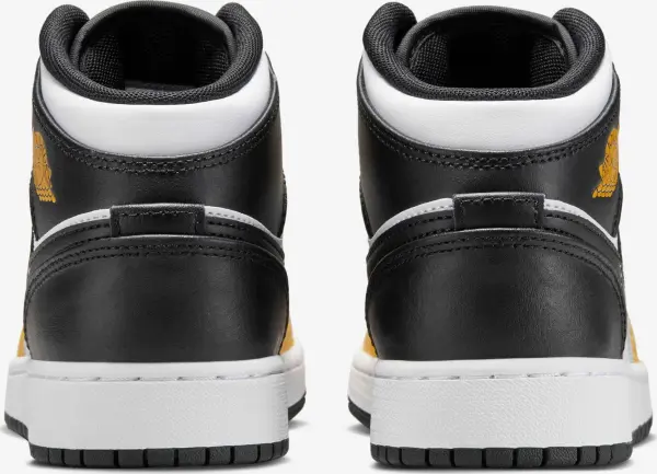 Кросівки підліткові Nike AIR JORDAN 1 MID (GS) жовто-біло-чорні DQ8423-701