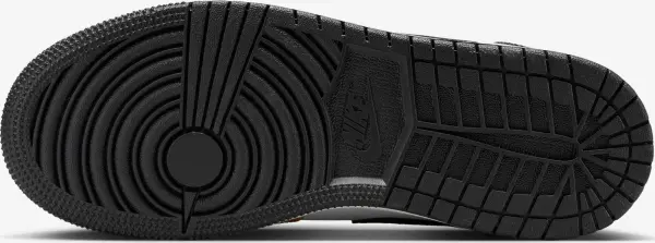 Кросівки підліткові Nike AIR JORDAN 1 MID (GS) жовто-біло-чорні DQ8423-701