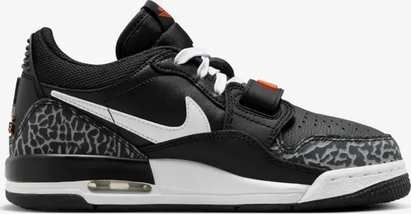 Кроссовки подростковые Nike AIR JORDAN LEGACY 312 LOW (GS) черно-бело-оранжевые CD9054-018