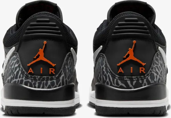 Кроссовки подростковые Nike AIR JORDAN LEGACY 312 LOW (GS) черно-бело-оранжевые CD9054-018