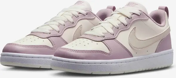 Кроссовки подростковые Nike COURT BOROUGH LOW RECRAFT (GS) бежево-светло-розовые DV5456-129