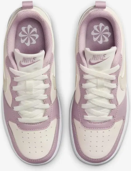 Кроссовки подростковые Nike COURT BOROUGH LOW RECRAFT (GS) бежево-светло-розовые DV5456-129
