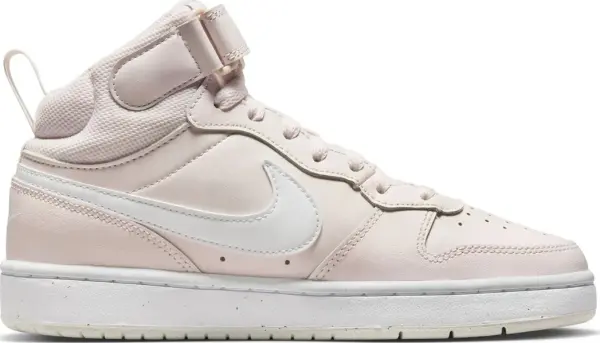 Кросівки підліткові Nike COURT BOROUGH MID 2 (GS) світло-рожево-білі CD7782-601