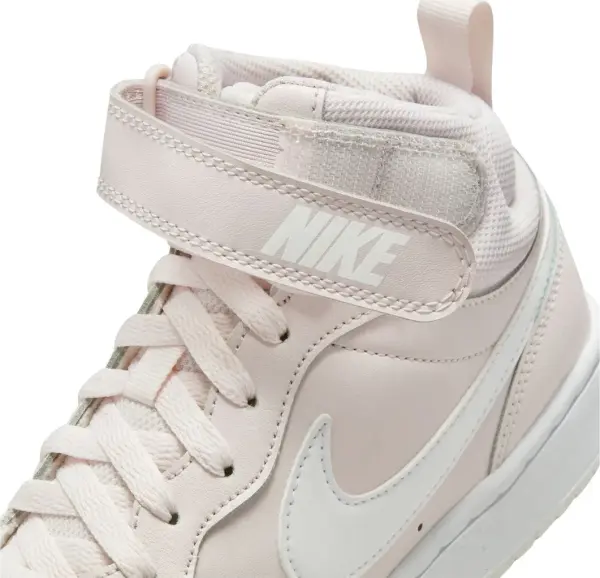 Кросівки підліткові Nike COURT BOROUGH MID 2 (GS) світло-рожево-білі CD7782-601