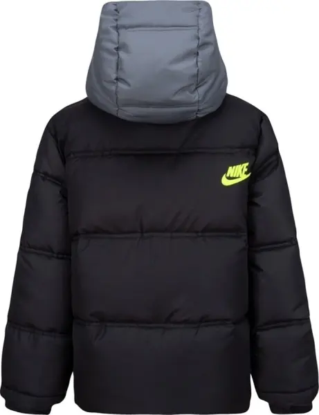 Куртка дитяча Nike COLORBLOCK чорно-сіро-лаймова 86K910-023