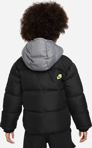 Куртка дитяча Nike COLORBLOCK чорно-сіро-лаймова 86K910-023