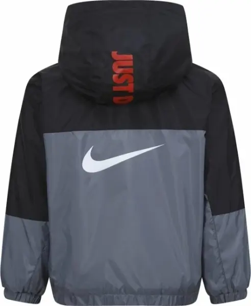 Куртка детская Nike FLEECE LINED WOVEN серо-черно-красная 86K992-M19