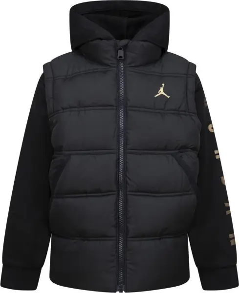 Куртка подростковая Nike JORDAN 2 FER черно-золотая 95D191-K5X