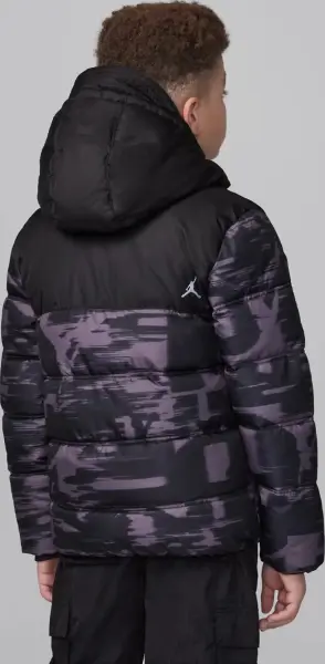 Куртка підліткова Nike JORDAN FAUX DOWN темно-сіро-чорна 95D133-GAE