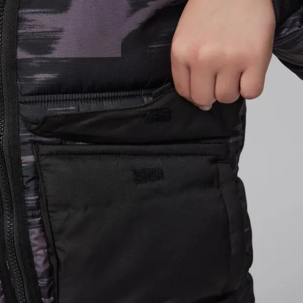 Куртка підліткова Nike JORDAN FAUX DOWN темно-сіро-чорна 95D133-GAE