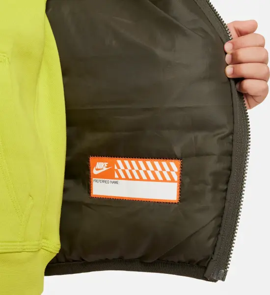 Куртка подростковая Nike SPORTSWEAR LIGHTWEIGHT SYNTHETIC FILL LOOSE HOODED хаки FD2845-325