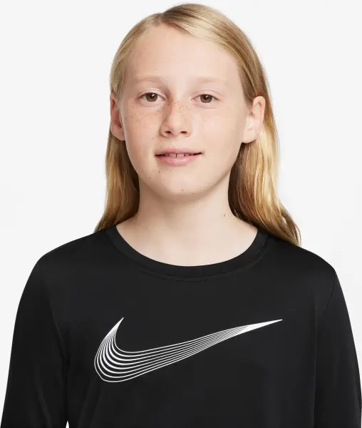 Лонгслів підлітковий Nike DRI-FIT TRAINING чорний DQ8811-010