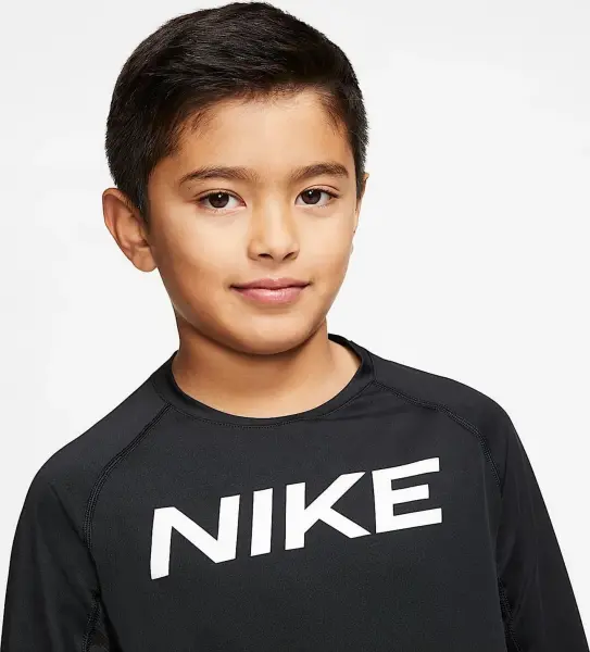 Лонгслів підлітковий Nike PRO TRAINING чорний CJ7711-010