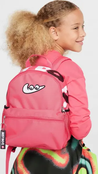 Рюкзак підлітковий Nike BRASILIA JDI MINI BACKPACK SWOOSHY рожево-білий FZ7259-629