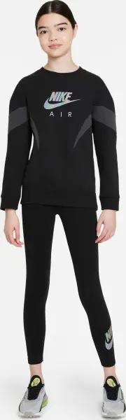 Свитшот подростковый Nike AIR FRENCH TERRY черно-серый DR8532-010