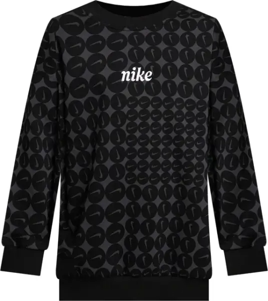 Світшот підлітковий Nike SPORTSWEAR CLUB FLEECE OVERSIZED чорно-темно-сірий HF8209-010