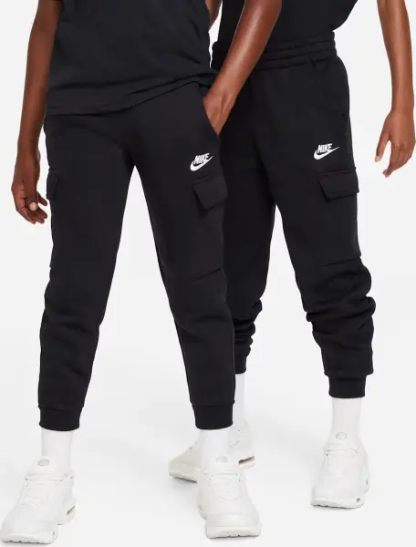 Спортивні штани підліткові Nike SPORTSWEAR CLUB FLEECE CARGO чорні FD3012-010