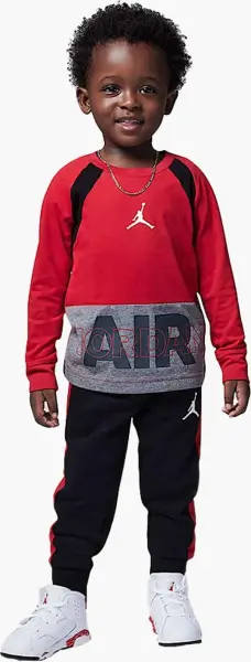 Спортивный костюм детский Nike JORDAN BASELINDE красно-черно-серый 75C053-KR5