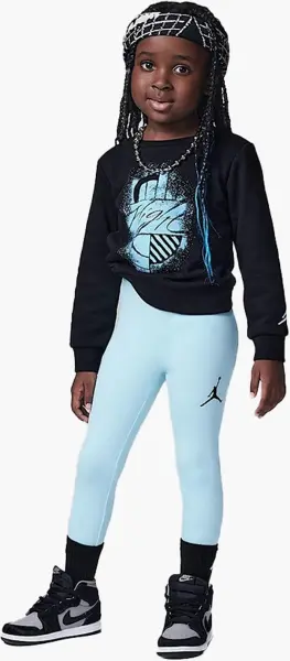 Спортивный костюм детский Nike JORDAN BROOKLYN FLEECE голубо-черный 25C791-F08