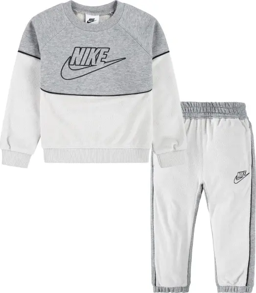 Спортивный костюм детский Nike SPORTSWEAR AMPLIFY FRENCH TERRY CREW молочно-серый 86L198-042