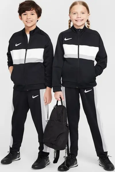 Спортивний костюм підлітковий Nike ACADEMY DRI-FIT чорно-біло-сірий FZ5309-010__FZ5310-010