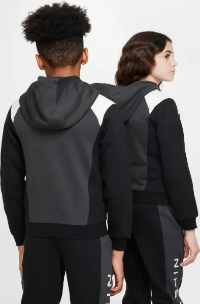 Спортивний костюм підлітковий Nike AIR темно-сіро-чорно-білий FZ4955-060__FZ5004-010