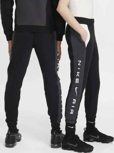 Спортивний костюм підлітковий Nike AIR темно-сіро-чорно-білий FZ4955-060__FZ5004-010