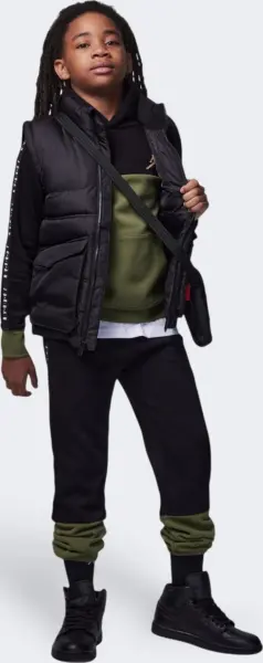Спортивный костюм подростковый Nike JORDAN FLIGHT SIDELINE FLEECE оливково-черный 95C842-EF9__95C843-023