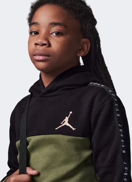 Спортивный костюм подростковый Nike JORDAN FLIGHT SIDELINE FLEECE оливково-черный 95C842-EF9__95C843-023
